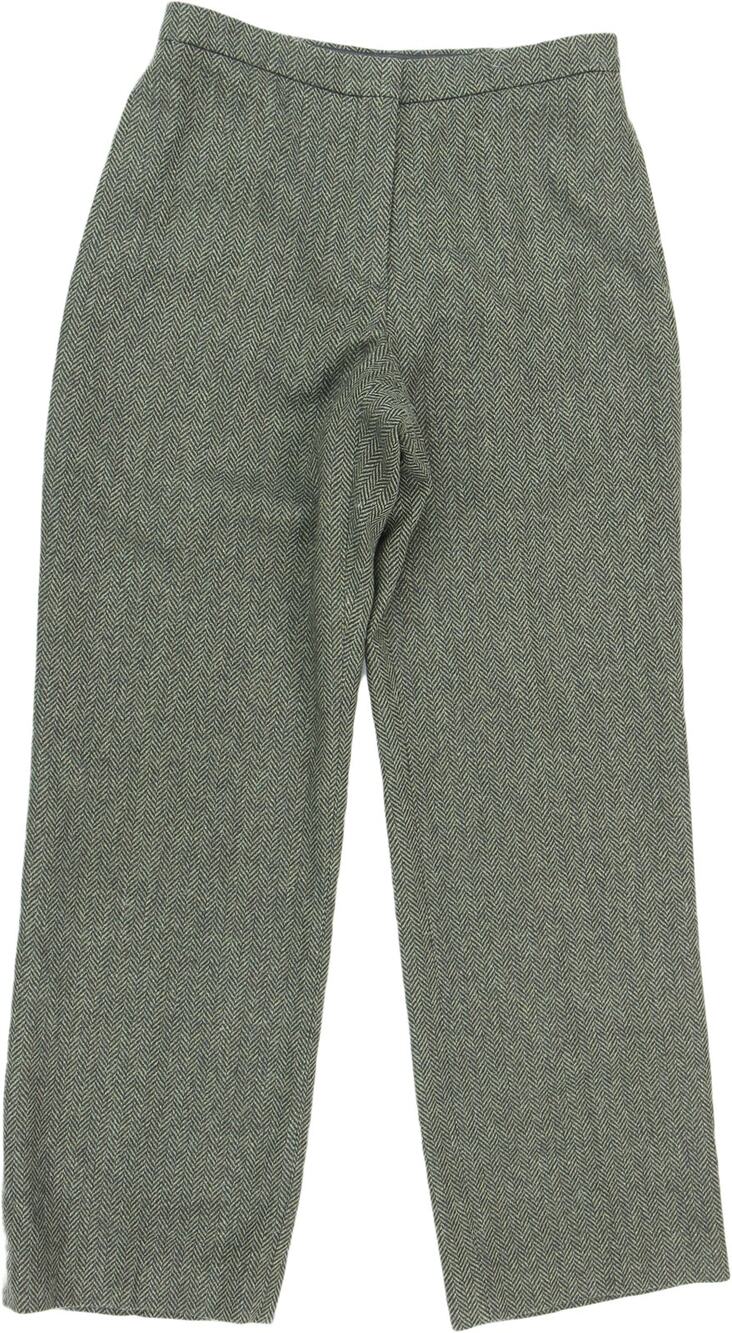 90s Vintage Michael Kors Herringbone Tweed Italy Wool Work Career Dress Pants